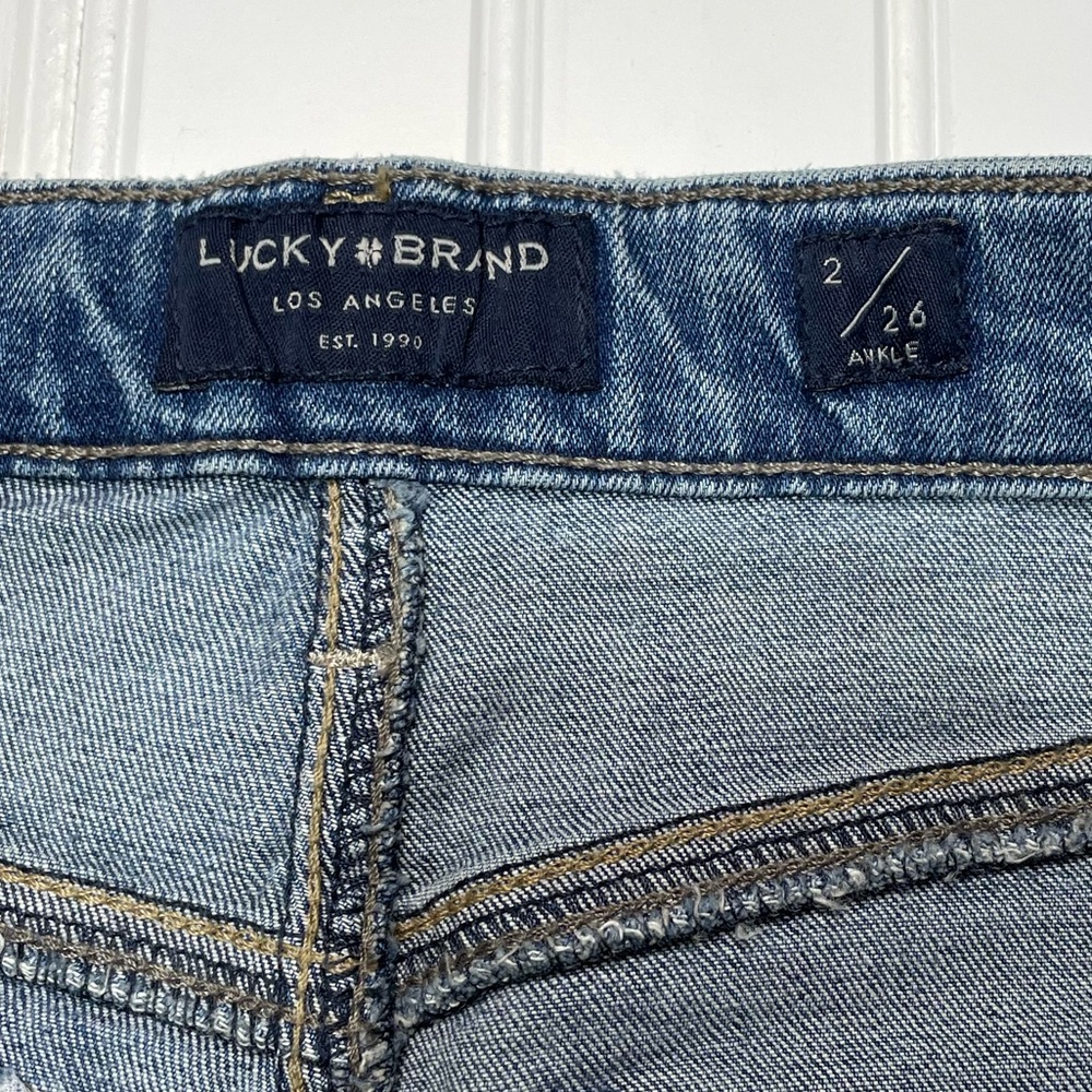 Lucky Brand NWOT Bridgette Button Fly Crop Skinny Jeans Size 2 - Picture 12 of 14